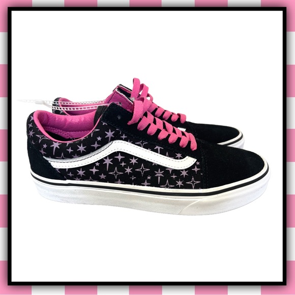 ✨NEW✨ VANS Adult FU KNU Nostalgia Pink Stars Old Skool - Picture 2 of 9